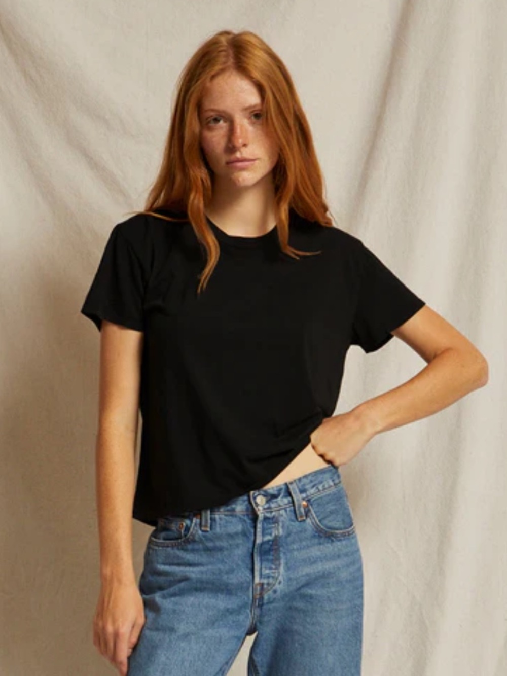 Perfectwhitetee Black Tee